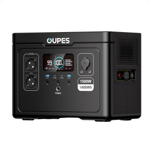 Портативна зарядна станція OUPES S015(1500W / 1488Wh, LiFePO4, швидка зарядка)