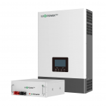 Комплект резервного живлення Інвертор гібридний LuxPower SNA6000 Wide PV (6 кВт, 1 фаза) + Акумуляторна батарея LuxPower Li-5 (5,12 кВт·год / 51,2 В)