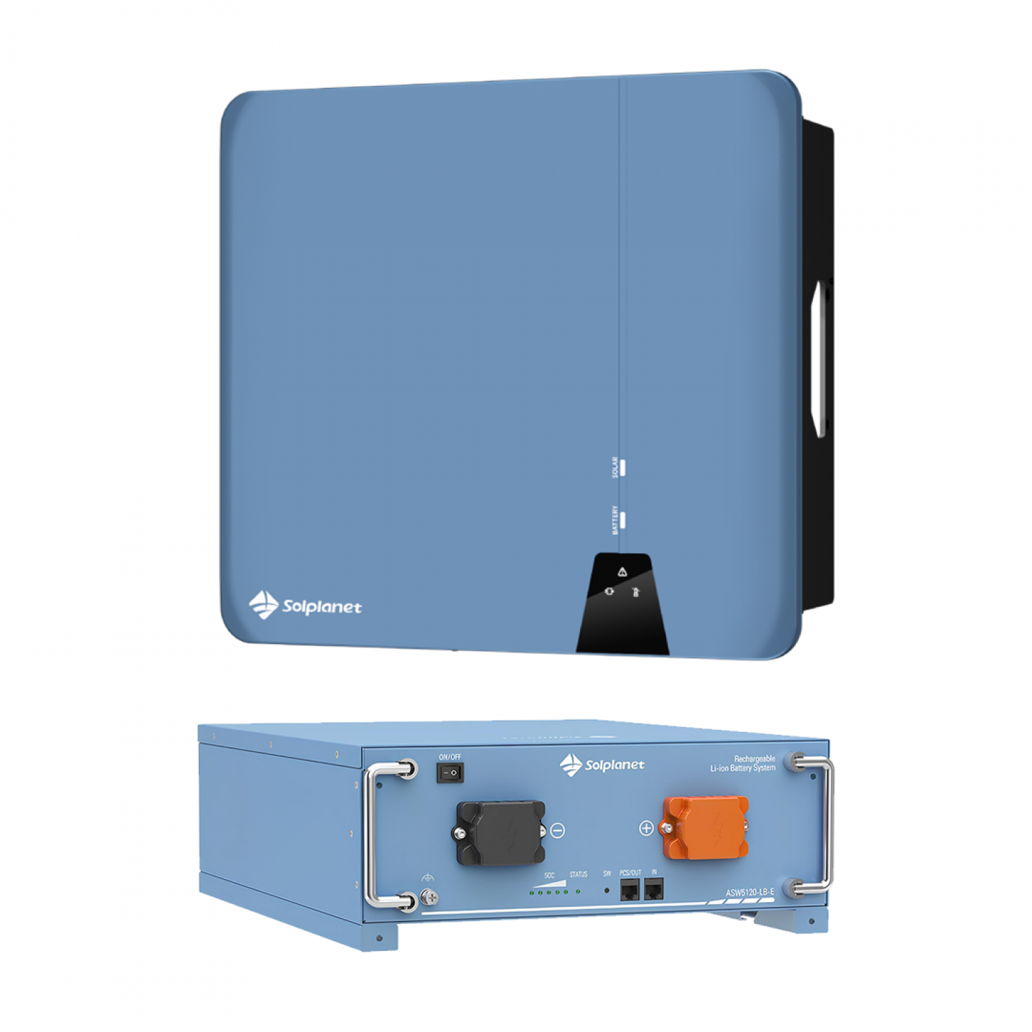 Комплект резервного живлення Гібридний інвертор Solplanet ASW6000H-S2 AFCI + батарея Solplanet ASW5120-LB-E